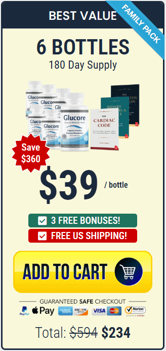 Buy Glucore 6 Bottle